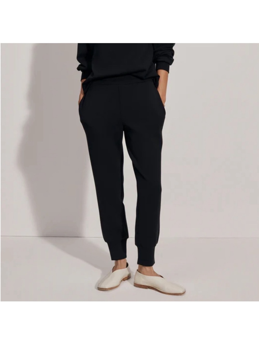 NEW VARLEY the slim cuff pant 27.5 in black